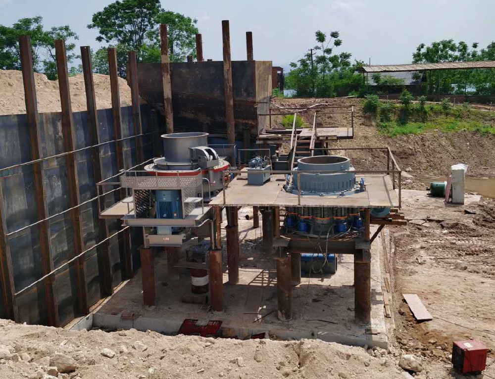 Jiangxi customer purchased Anshun machinery sand production line site